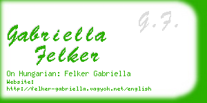 gabriella felker business card